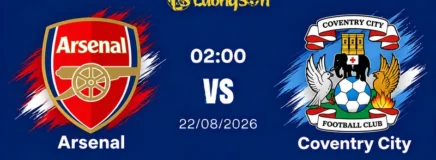 Nhận Định Arsenal Vs Coventry City, 02h00 Ngày 22/8: Pháo Thủ Đè Bẹp Tân Binh