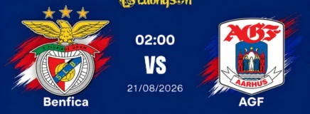 Nhận Định Benfica Vs AGF, 02h00 Ngày 21/8: Đại Bàng Xé Gió 